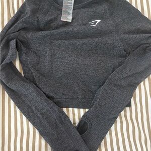 Gymshark Charcoal Long Sleeve Top